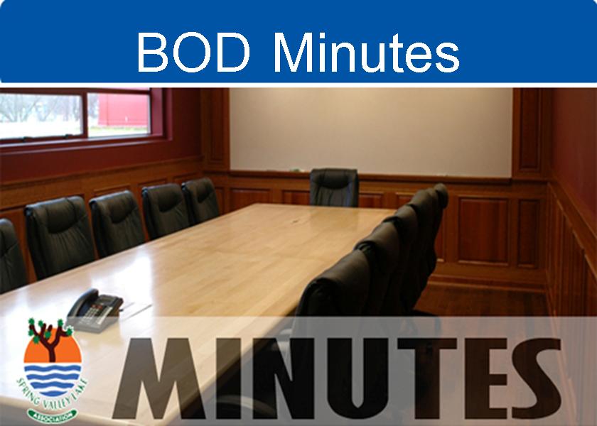 BOD Minutes