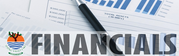 Financials Banner: Displaying Paper with graphs and a pen