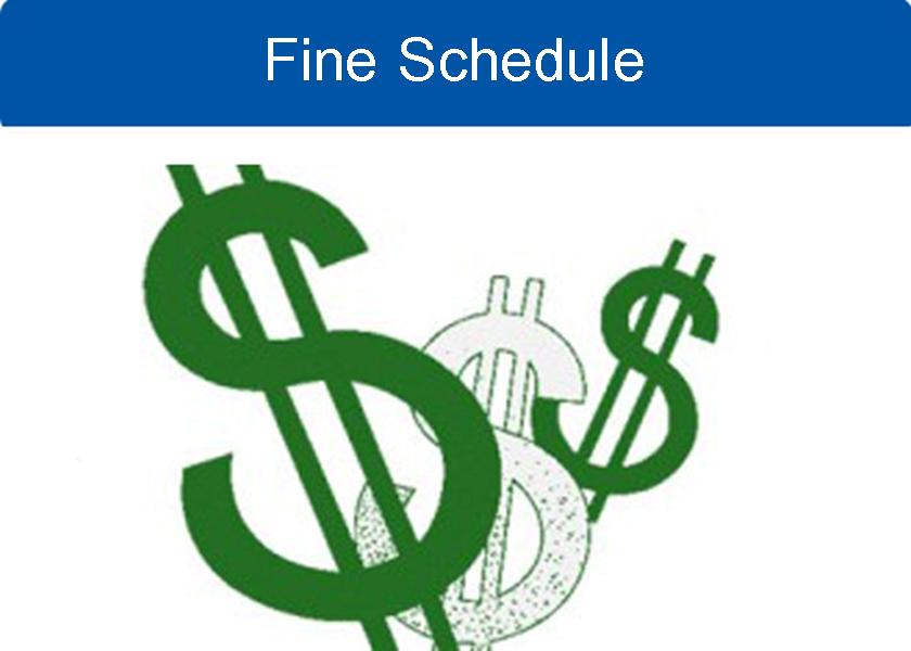 Fine Schedule